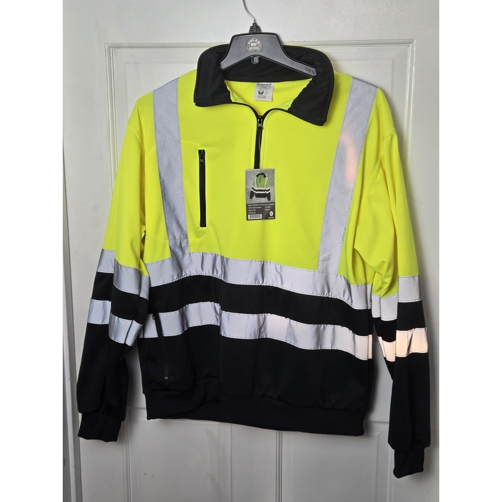 Forester Hi Visibility Sweatshirt NWT size XL yellow reflective class 2